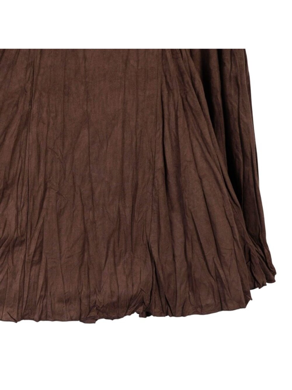 Cato Vegan Leather Midi Skirt M NEW Brown Boho Fairy Festival Whimsigoth Prairie - Picture 5 of 7